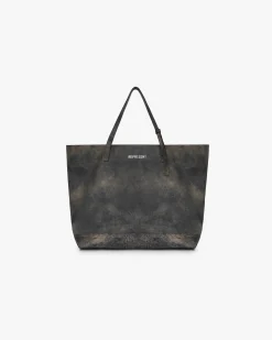 Represent Distressed Leather Tote Bag -> Bags