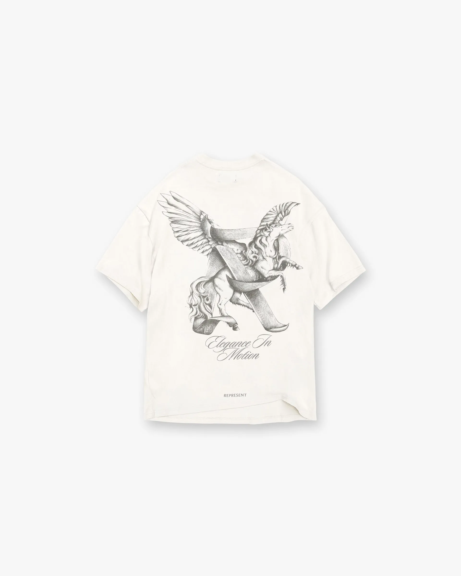 Represent Elegance In Motion T-Shirt - Flat White> T-Shirts