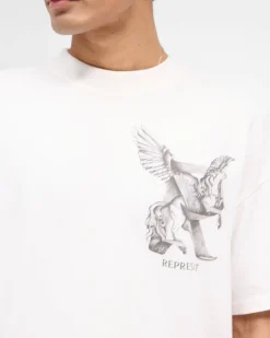 Represent Elegance In Motion T-Shirt - Flat White><noscript><img width=