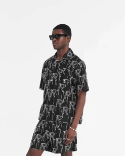 Represent Embroidered Initial Overshirt -> Shirts