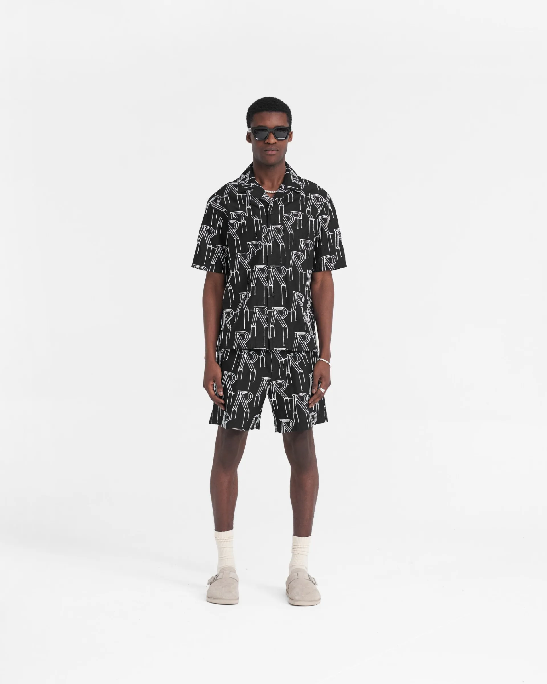 Represent Embroidered Initial Overshirt -> Shirts