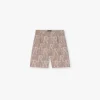 Represent Embroidered Initial Tailored Short - Washed Taupe> Shorts