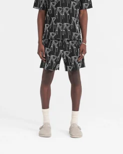 Represent Embroidered Initial Tailored Short -><noscript><img width=