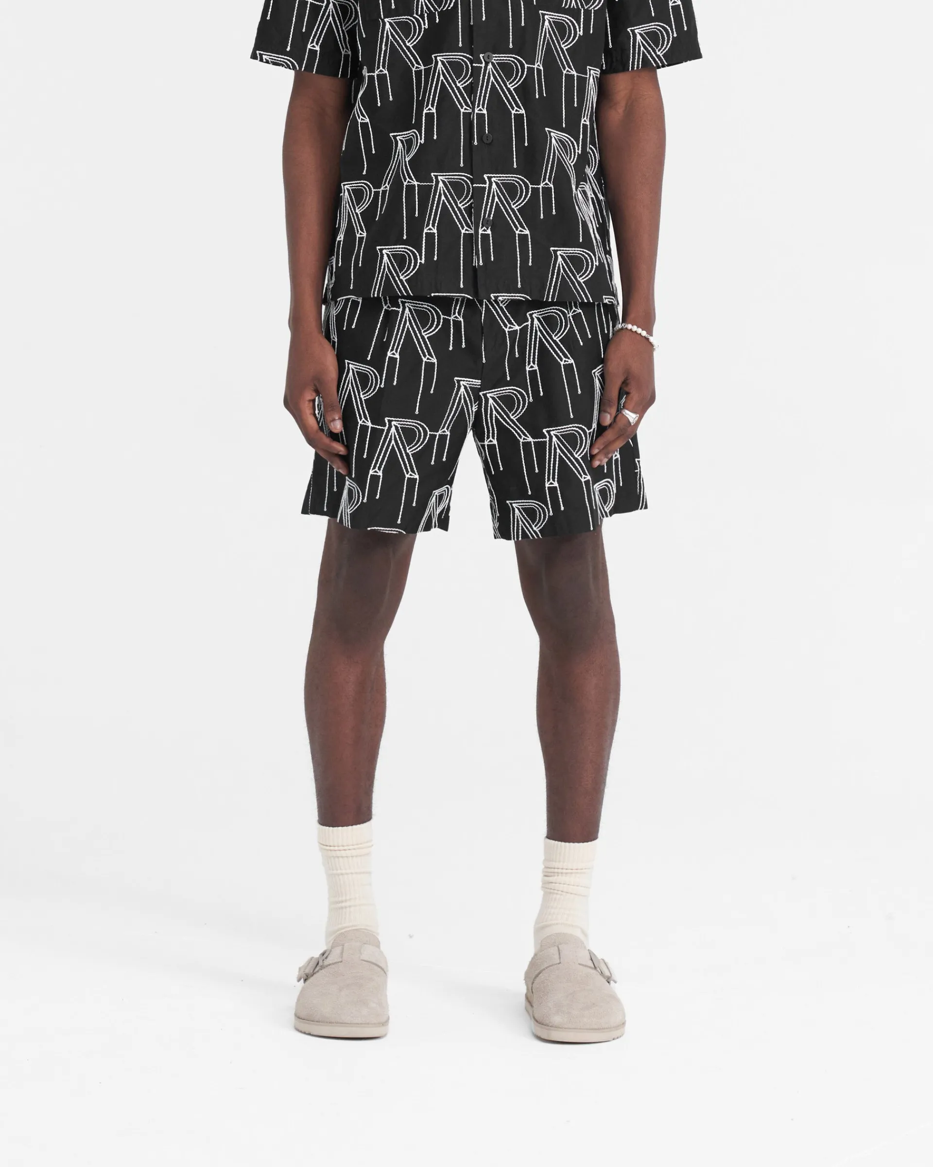 Represent Embroidered Initial Tailored Short -> Shorts