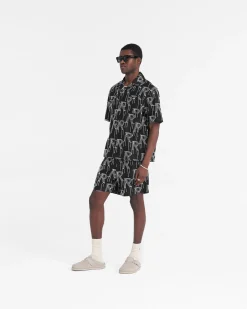 Represent Embroidered Initial Tailored Short -><noscript><img width=