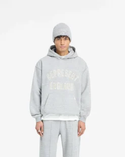 Represent England Applique Hoodie - Grey Marl><noscript><img width=