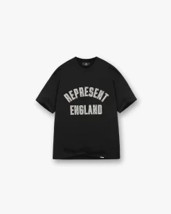 Represent England Applique T-Shirt - Jet Black> T-Shirts
