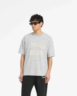 Represent England Applique T-Shirt - Grey Marl> T-Shirts