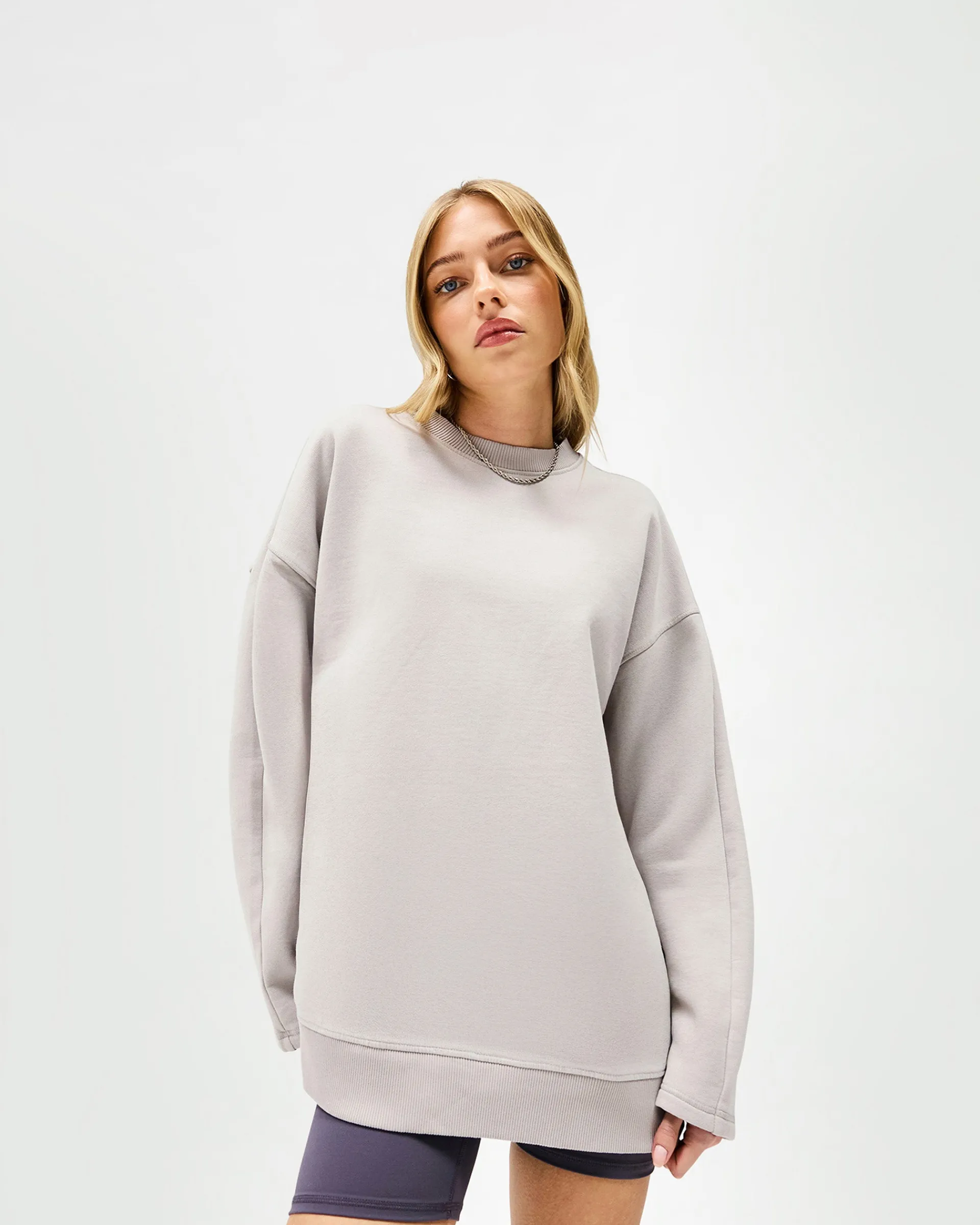 Represent Epic Raglan Sweater - Light Grey> Tops/Sweaters