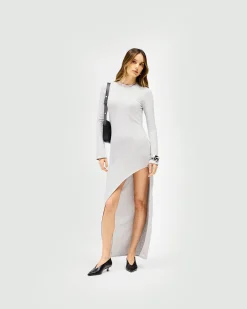 Represent Flow Dress - Grey Marl><noscript><img width=