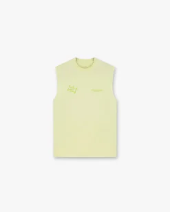 Represent 247 Future Terrains Oversized Tank - Shadow Lime> T-Shirts