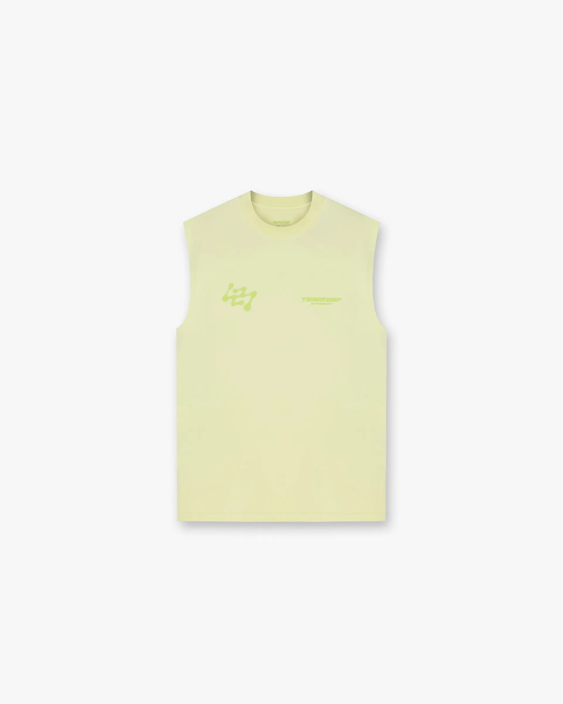 Represent 247 Future Terrains Oversized Tank - Shadow Lime> T-Shirts