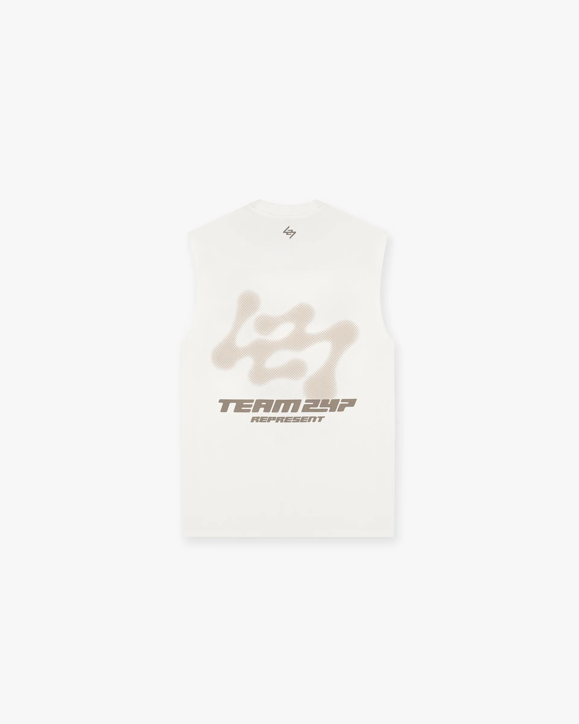 Represent 247 Future Terrains Oversized Tank - Flat White> T-Shirts
