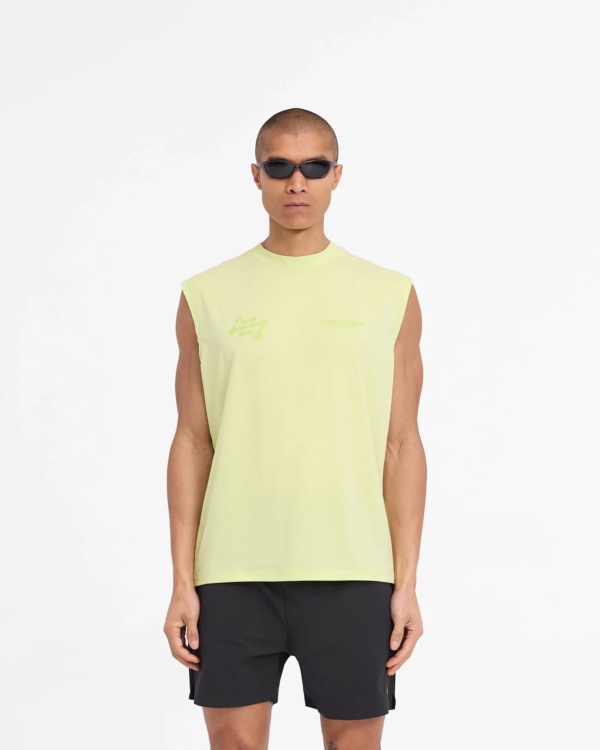 Represent 247 Future Terrains Oversized Tank - Shadow Lime> T-Shirts