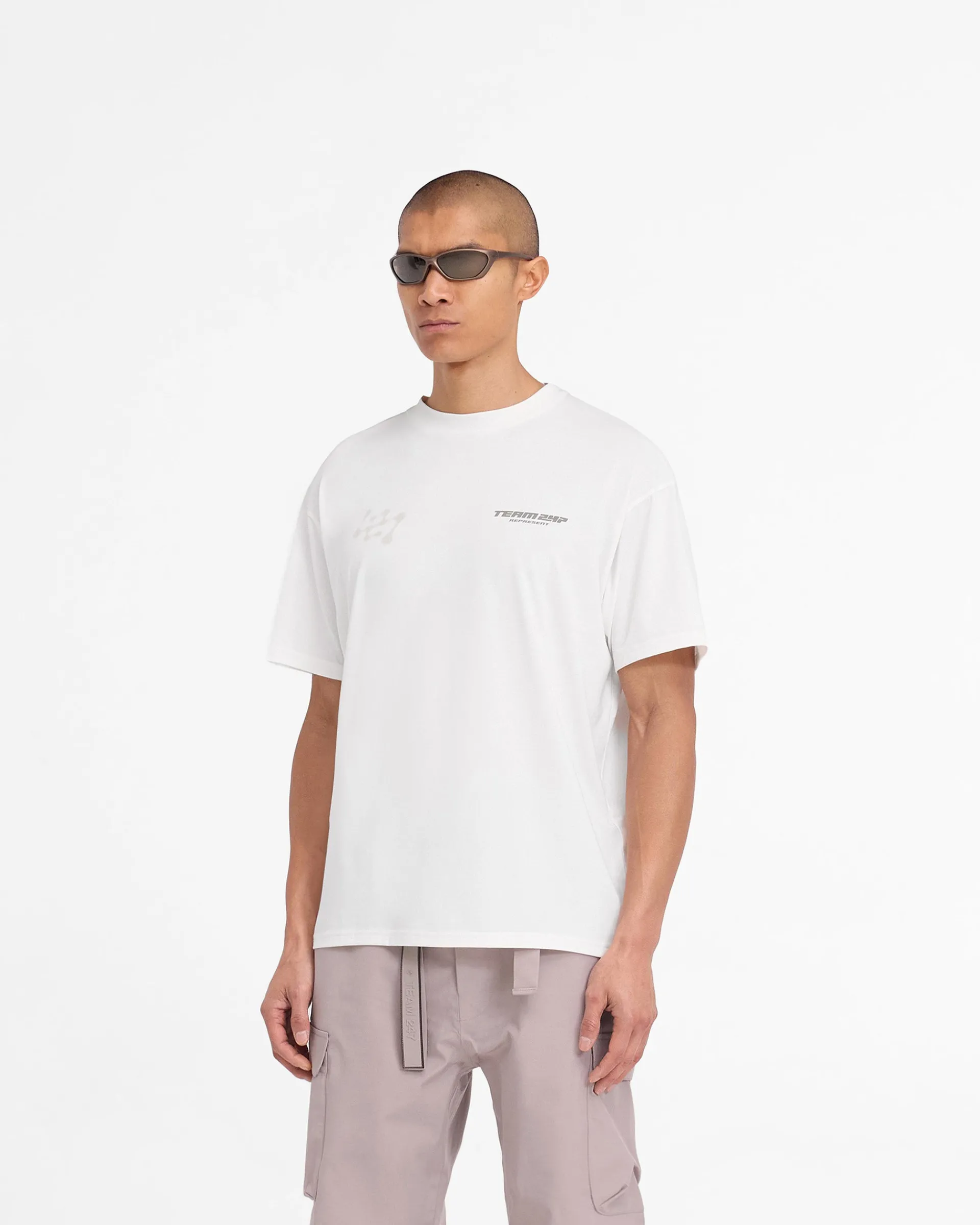 Represent 247 Future Terrains Oversized T-Shirt - Flat White> T-Shirts