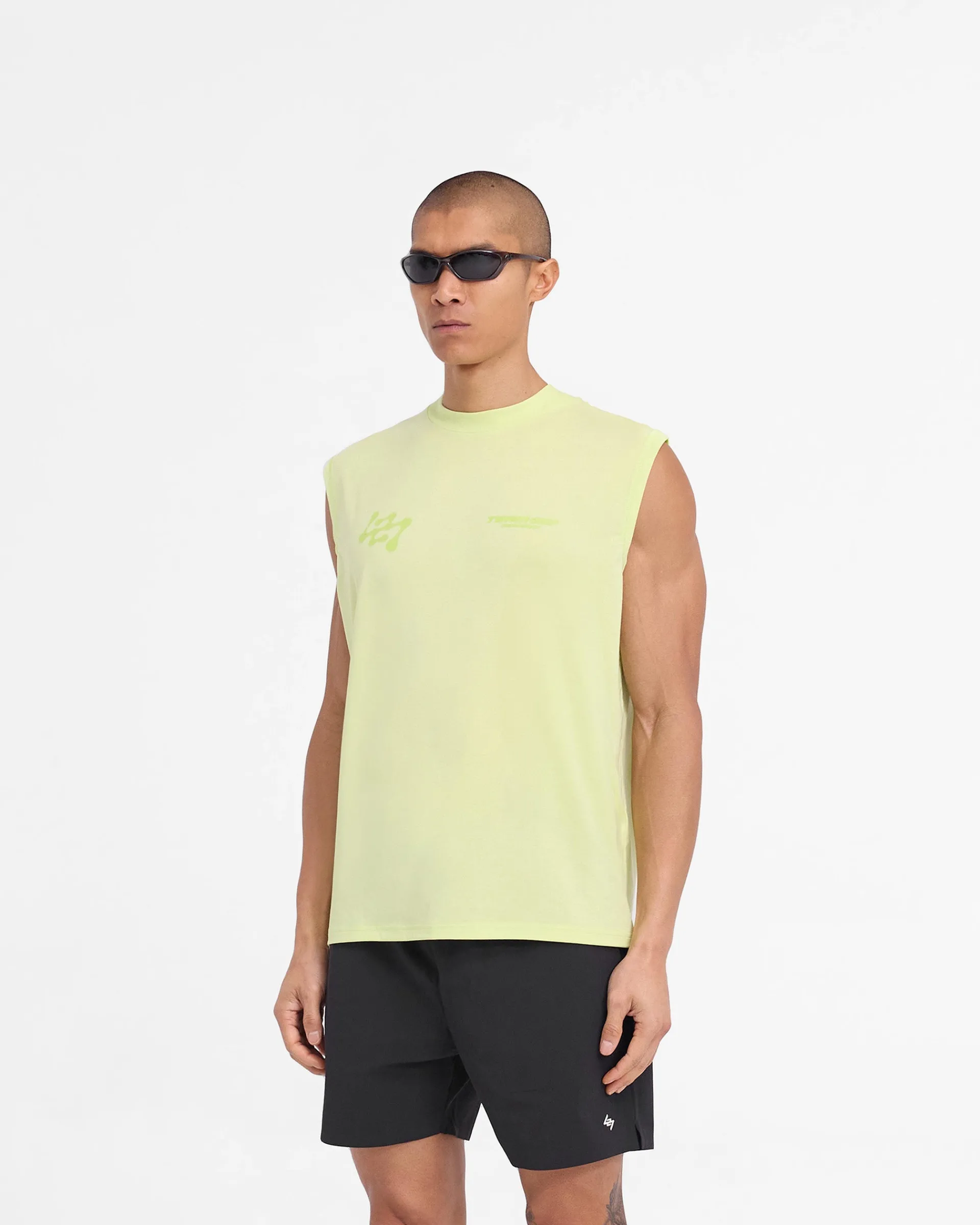 Represent 247 Future Terrains Oversized Tank - Shadow Lime> T-Shirts