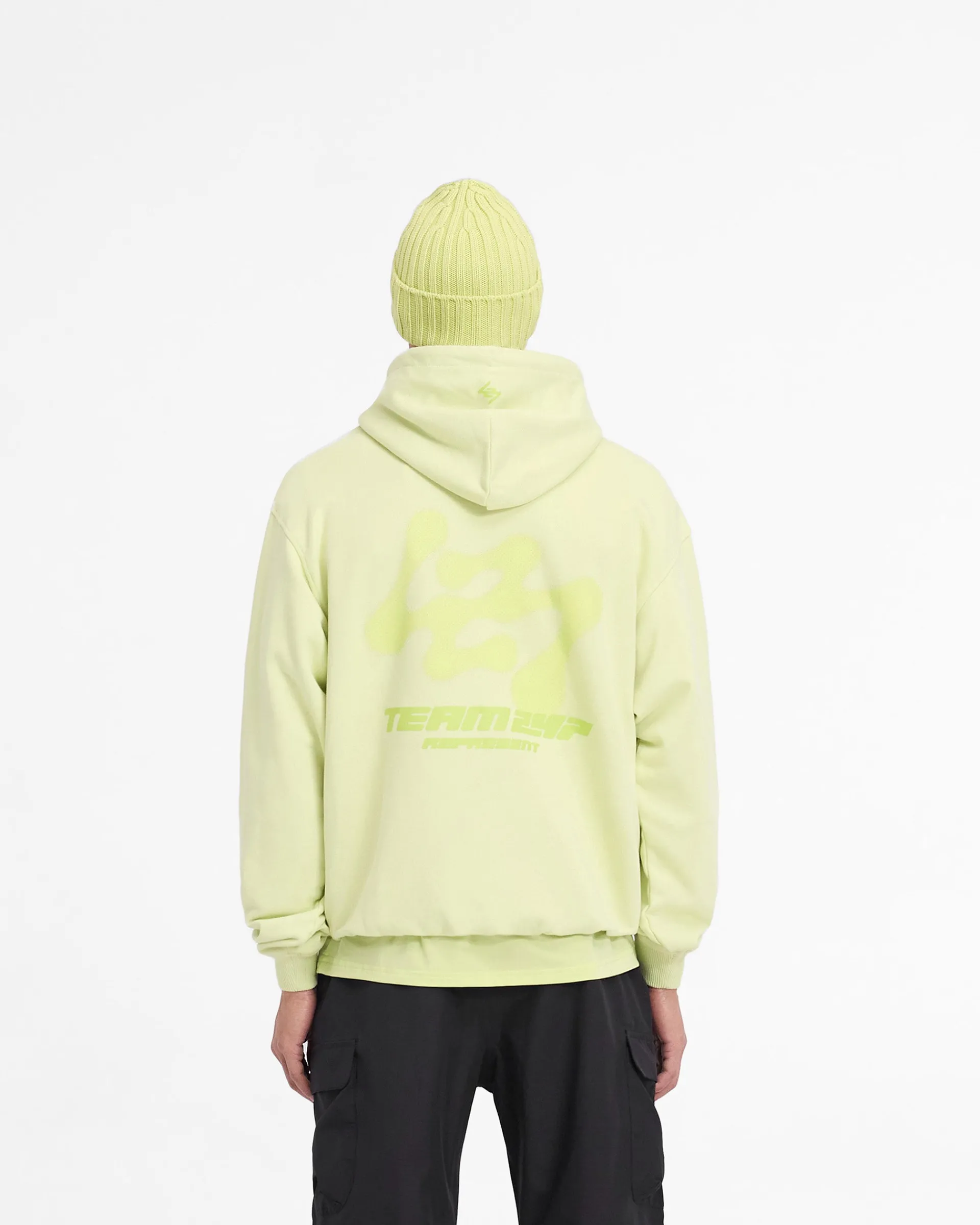 Represent 247 Future Terrains Oversized Hoodie - Shadow Lime> Hoodies