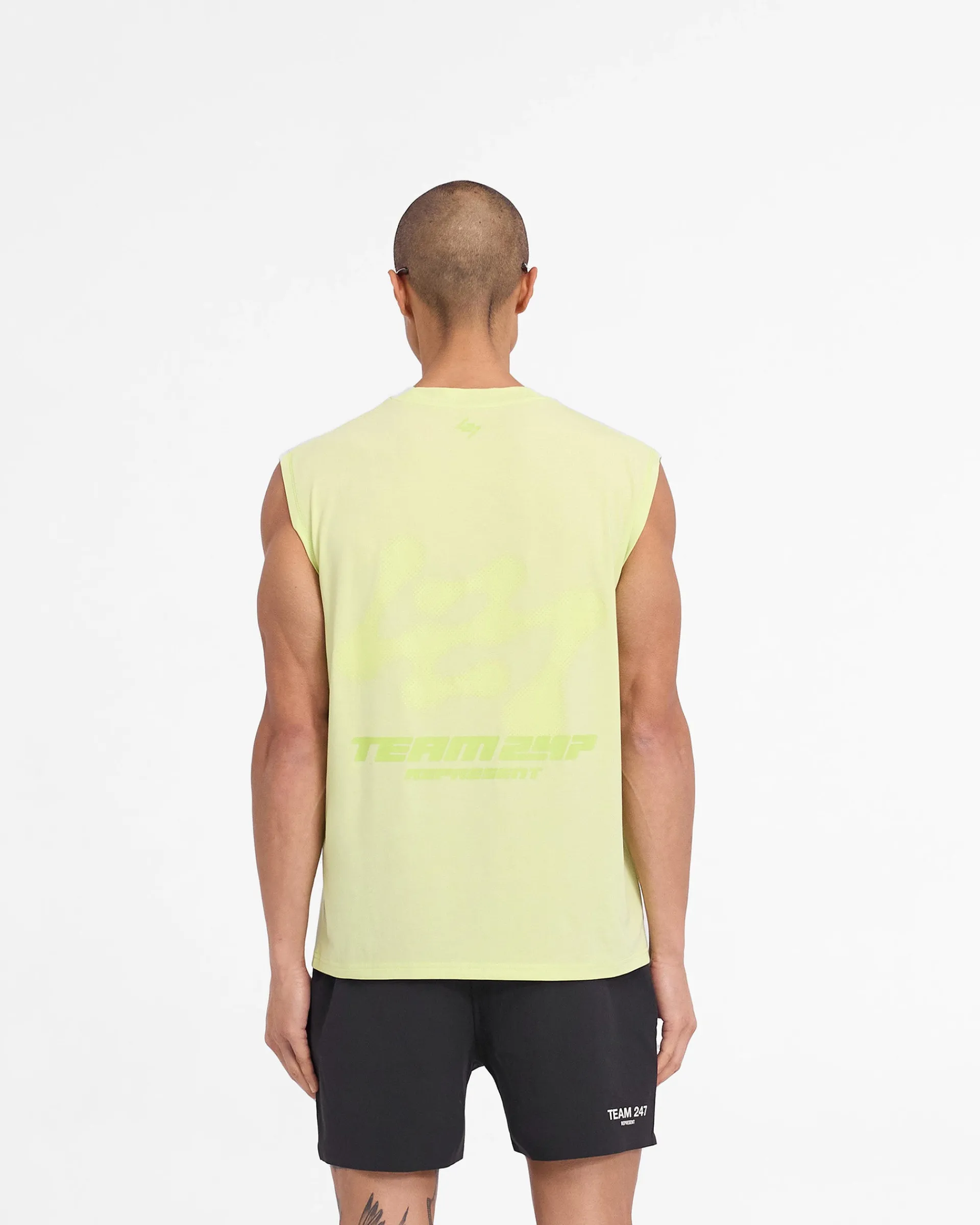 Represent 247 Future Terrains Oversized Tank - Shadow Lime> T-Shirts