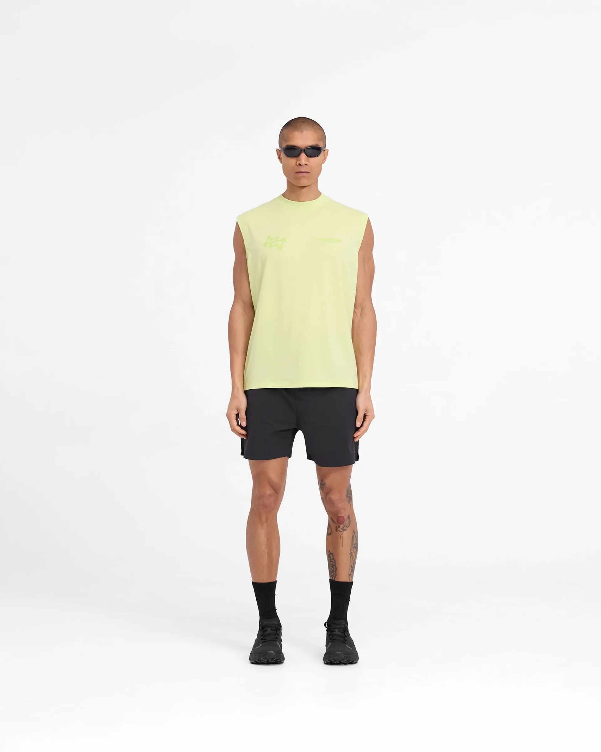 Represent 247 Future Terrains Oversized Tank - Shadow Lime> T-Shirts