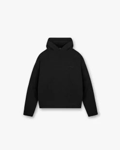 Represent Heavy Boucle Hoodie - Jet Black> Knitwear