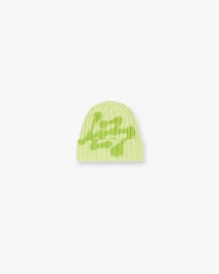 Represent 247 Heavy Rib Beanie - Shadow Lime> Beanies