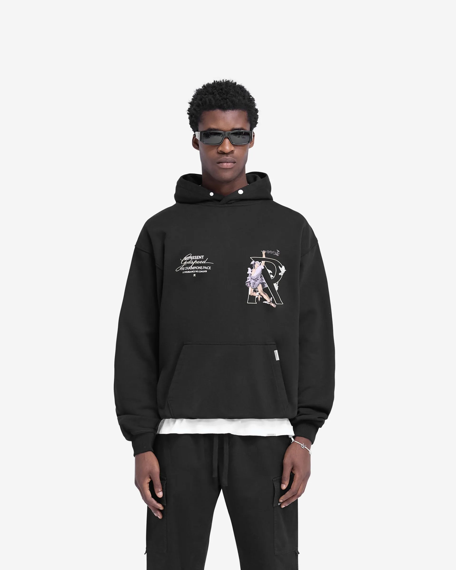 Represent Hermes Hoodie - Jet Black> Hoodies