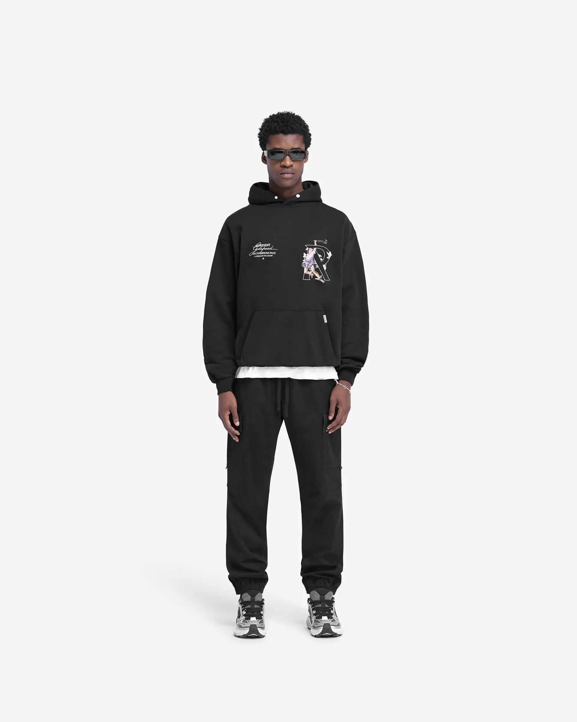 Represent Hermes Hoodie - Jet Black> Hoodies
