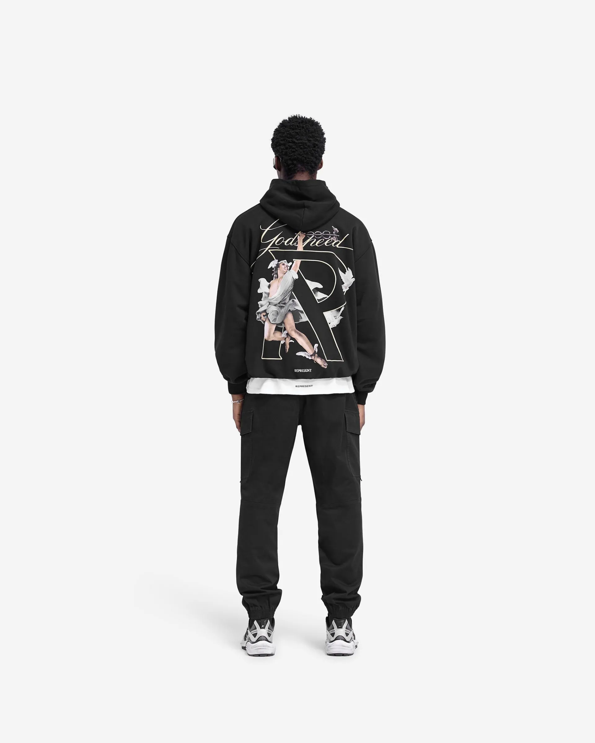 Represent Hermes Hoodie - Jet Black> Hoodies