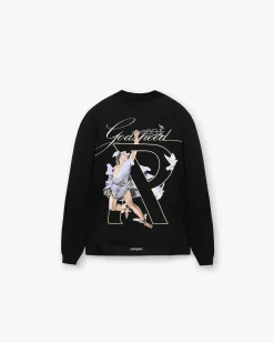 Represent Hermes Long Sleeve T-Shirt - Jet Black> T-Shirts