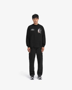 Represent Hermes Long Sleeve T-Shirt - Jet Black><noscript><img width=