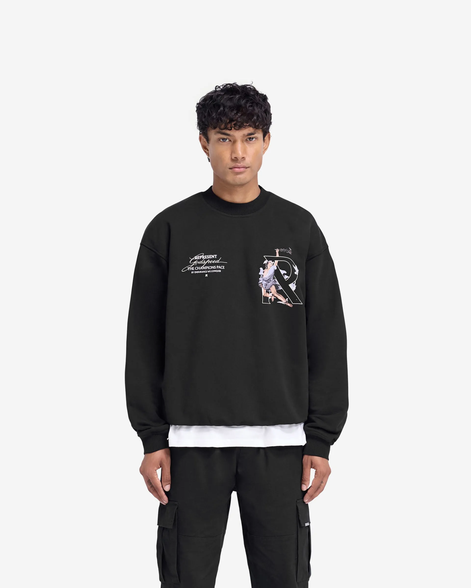Represent Hermes Sweater - Jet Black> Sweaters