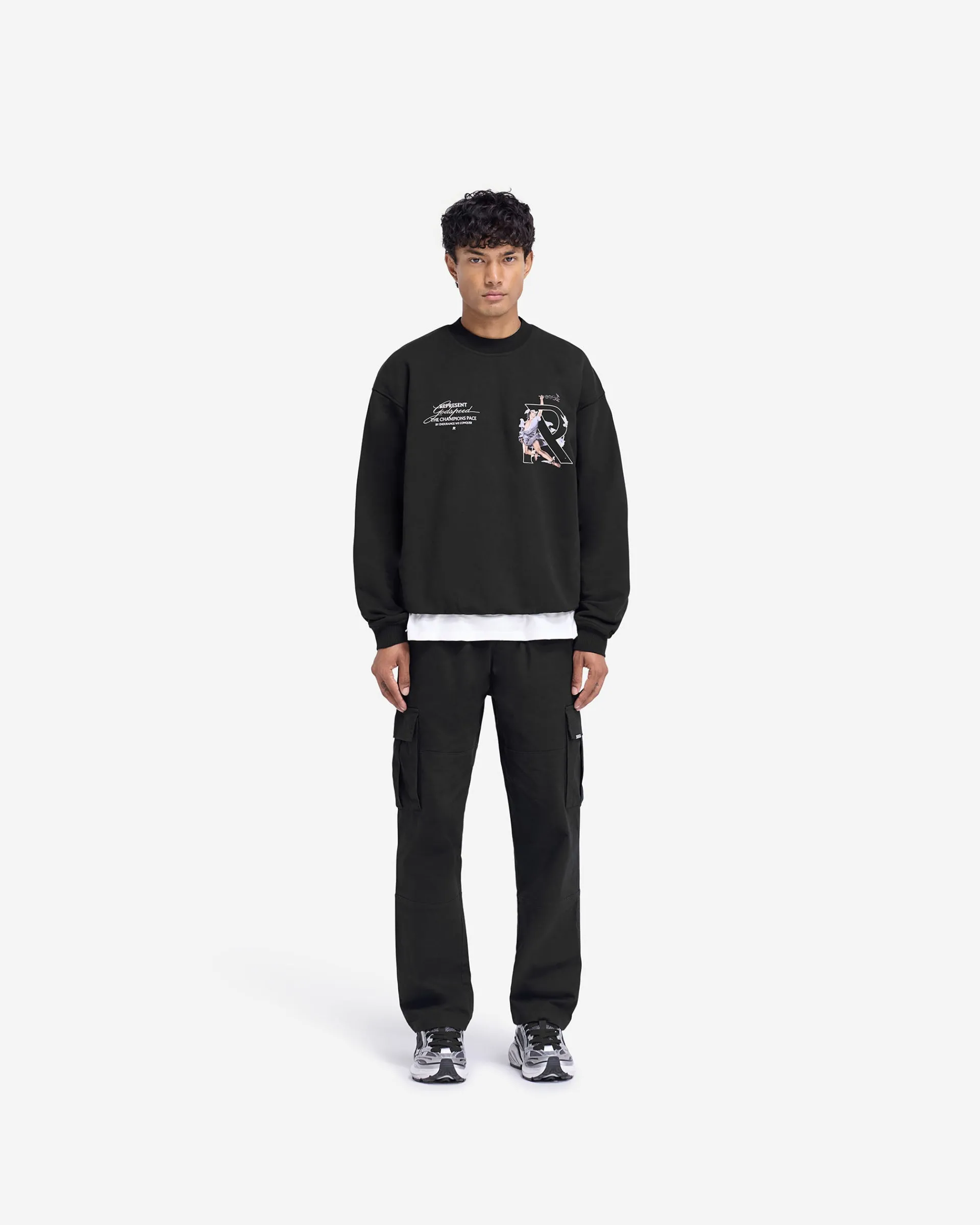 Represent Hermes Sweater - Jet Black> Sweaters
