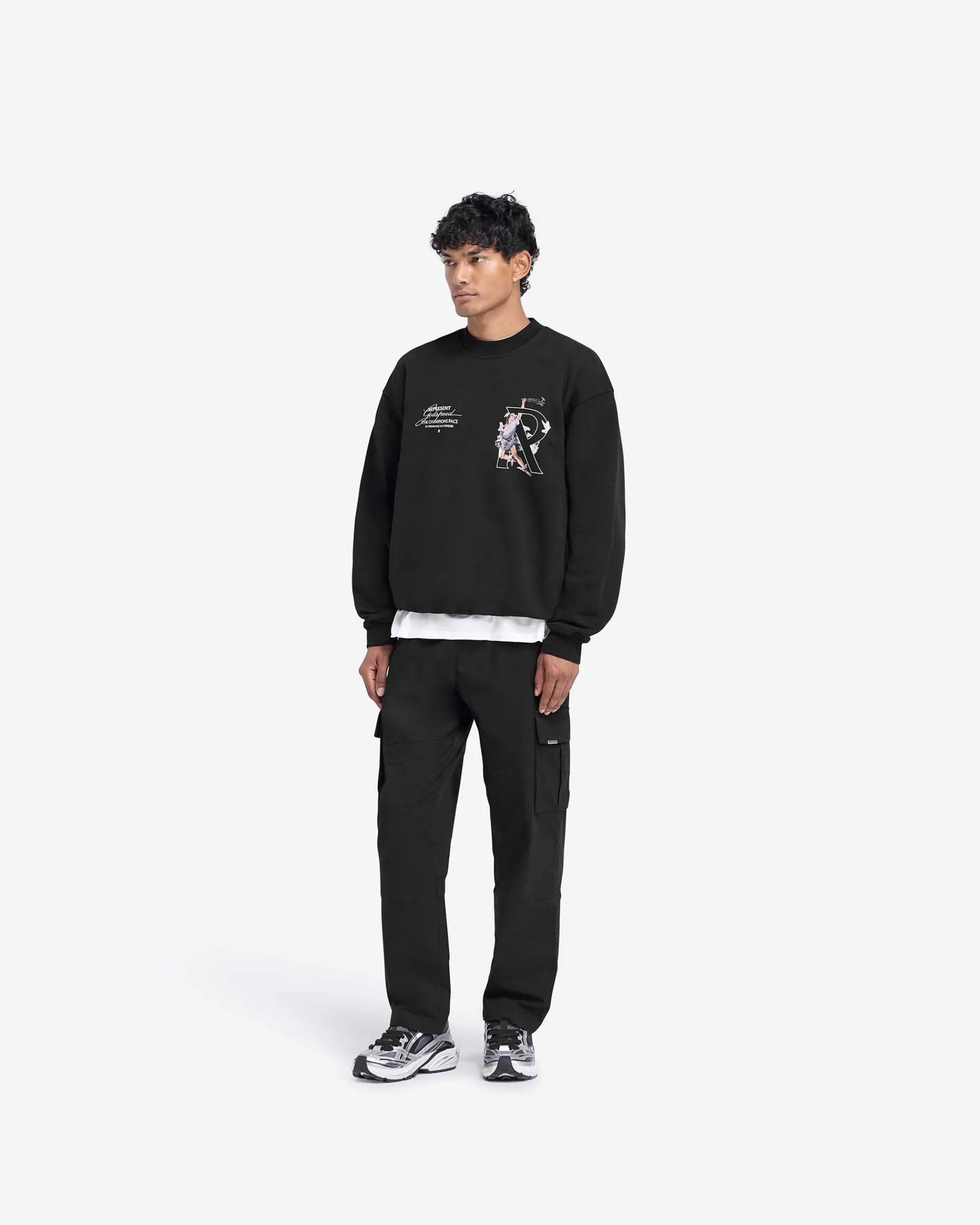 Represent Hermes Sweater - Jet Black> Sweaters