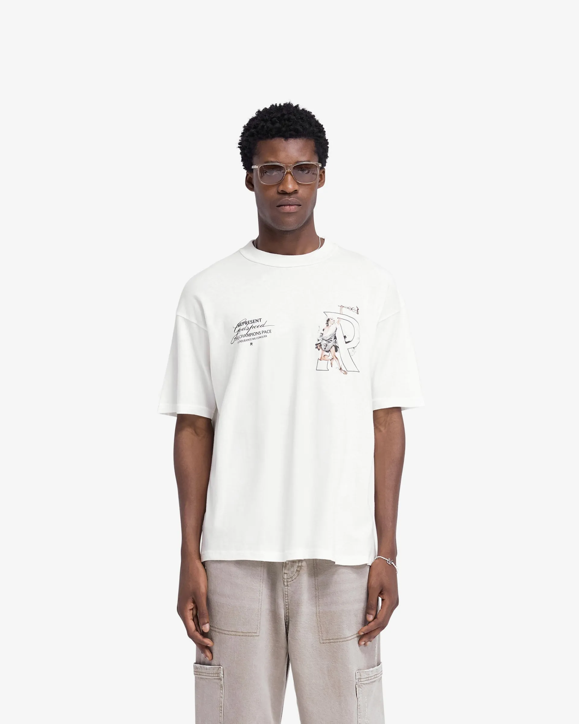 Represent Hermes T-Shirt - Flat White> T-Shirts
