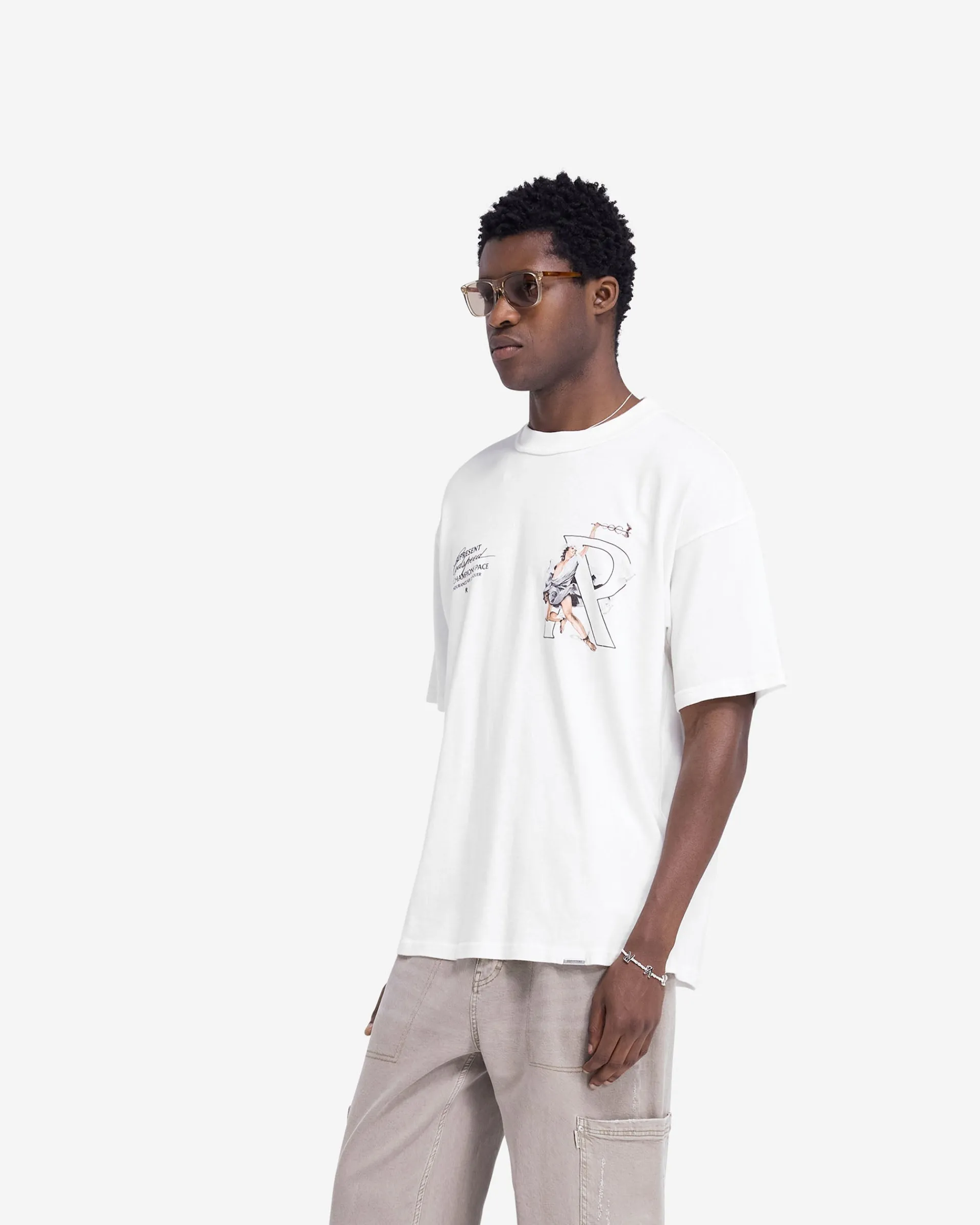 Represent Hermes T-Shirt - Flat White> T-Shirts