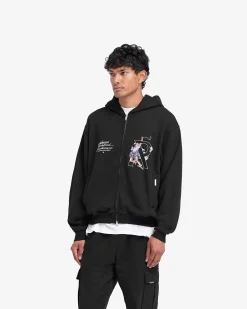 Represent Hermes Zip Hoodie - Jet Black><noscript><img width=