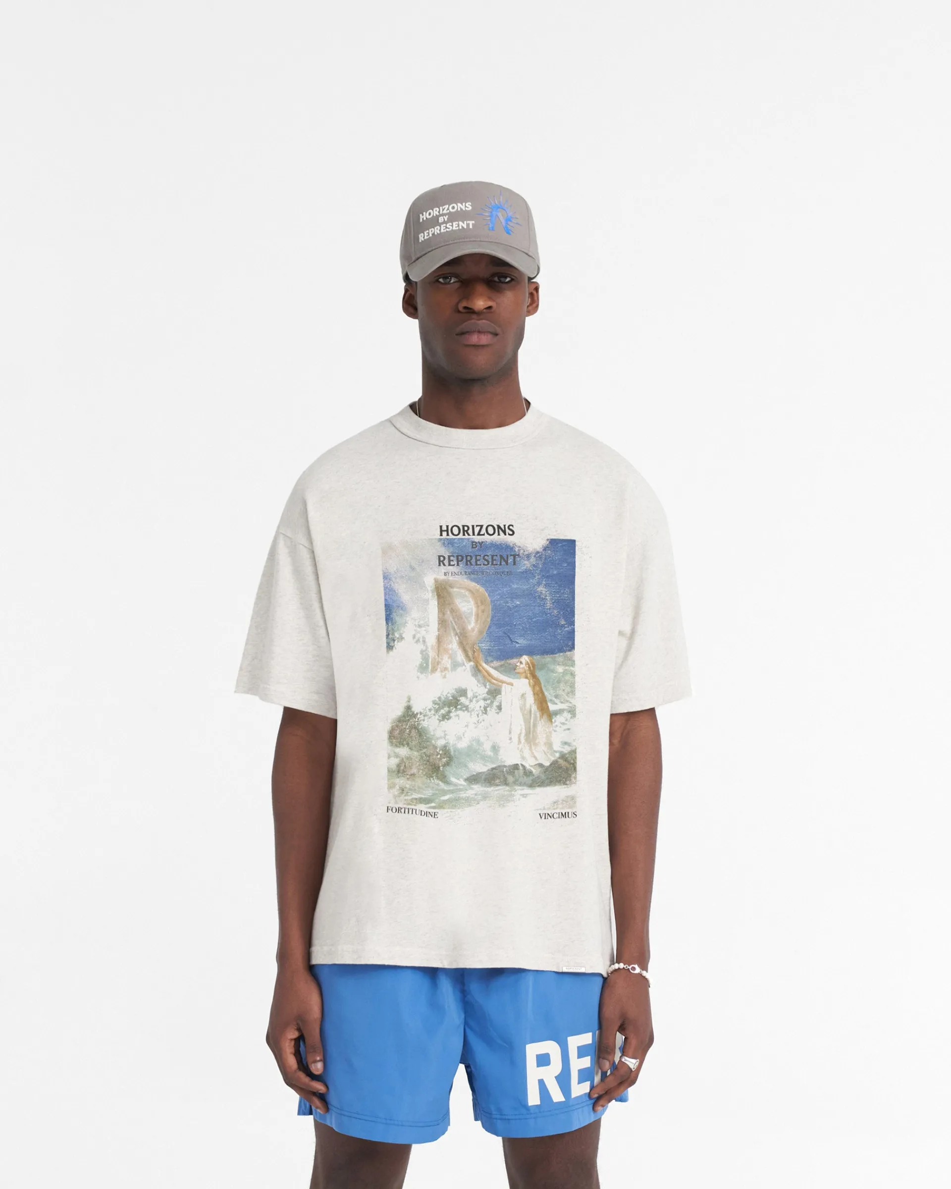 Represent Higher Truth T-Shirt - Cream Marl> T-Shirts