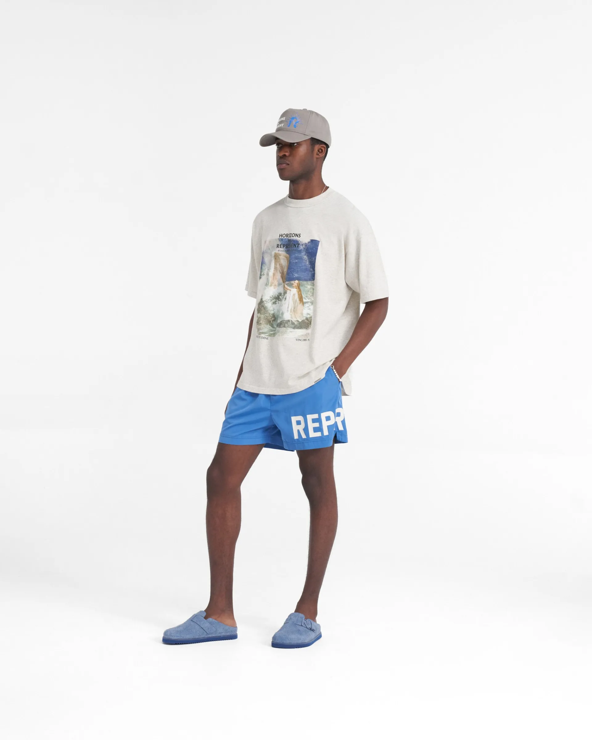 Represent Higher Truth T-Shirt - Cream Marl> T-Shirts