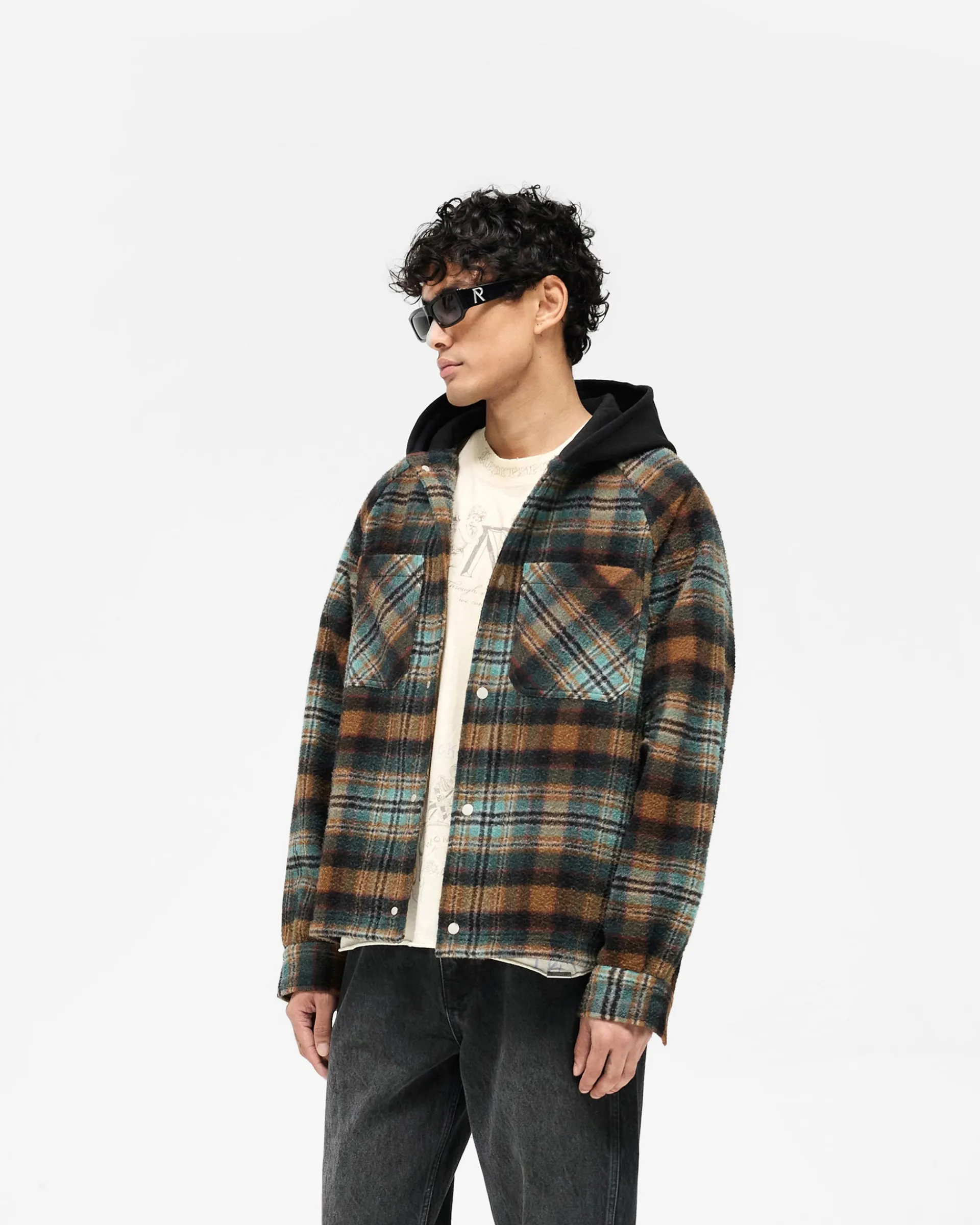 Represent Hooded Overshirt -> Shirts