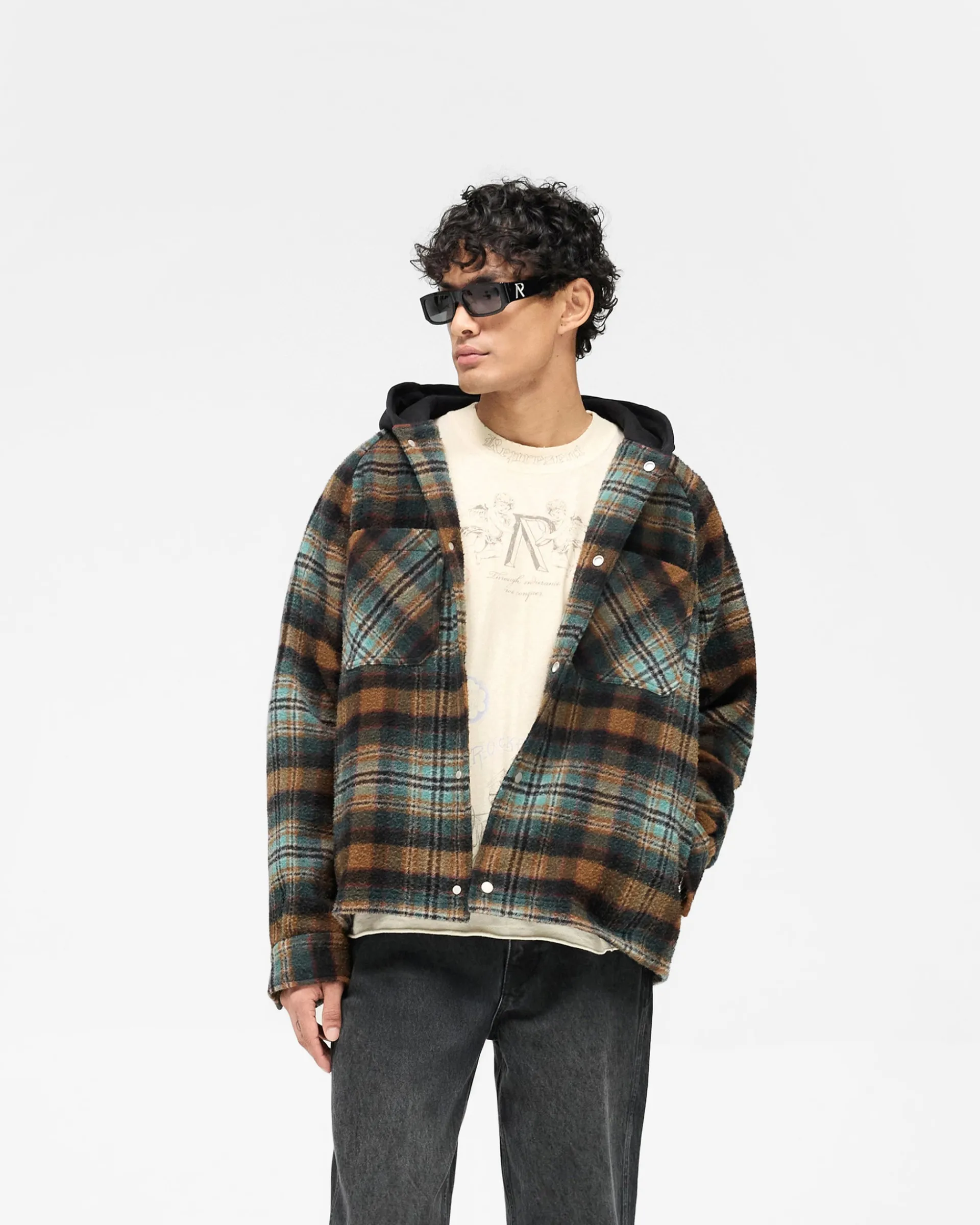 Represent Hooded Overshirt -> Shirts