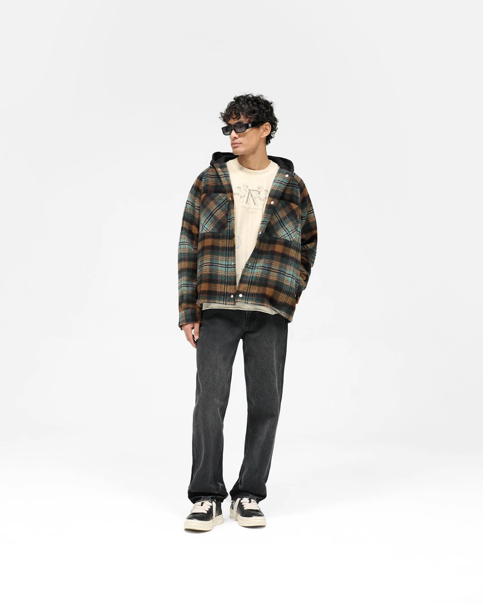 Represent Hooded Overshirt -> Shirts