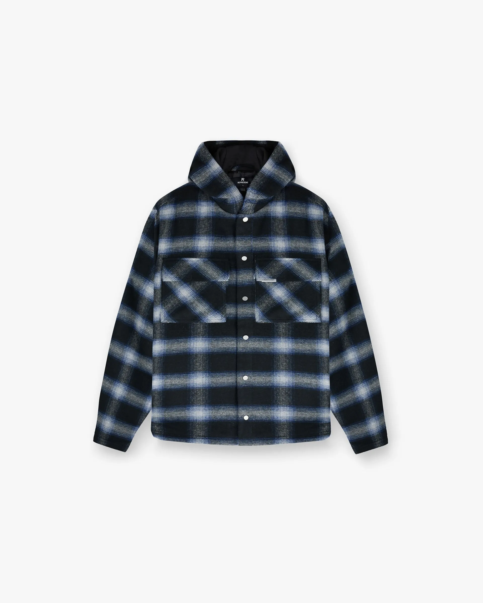 Represent Hooded Overshirt - Midnight Navy> Shirts