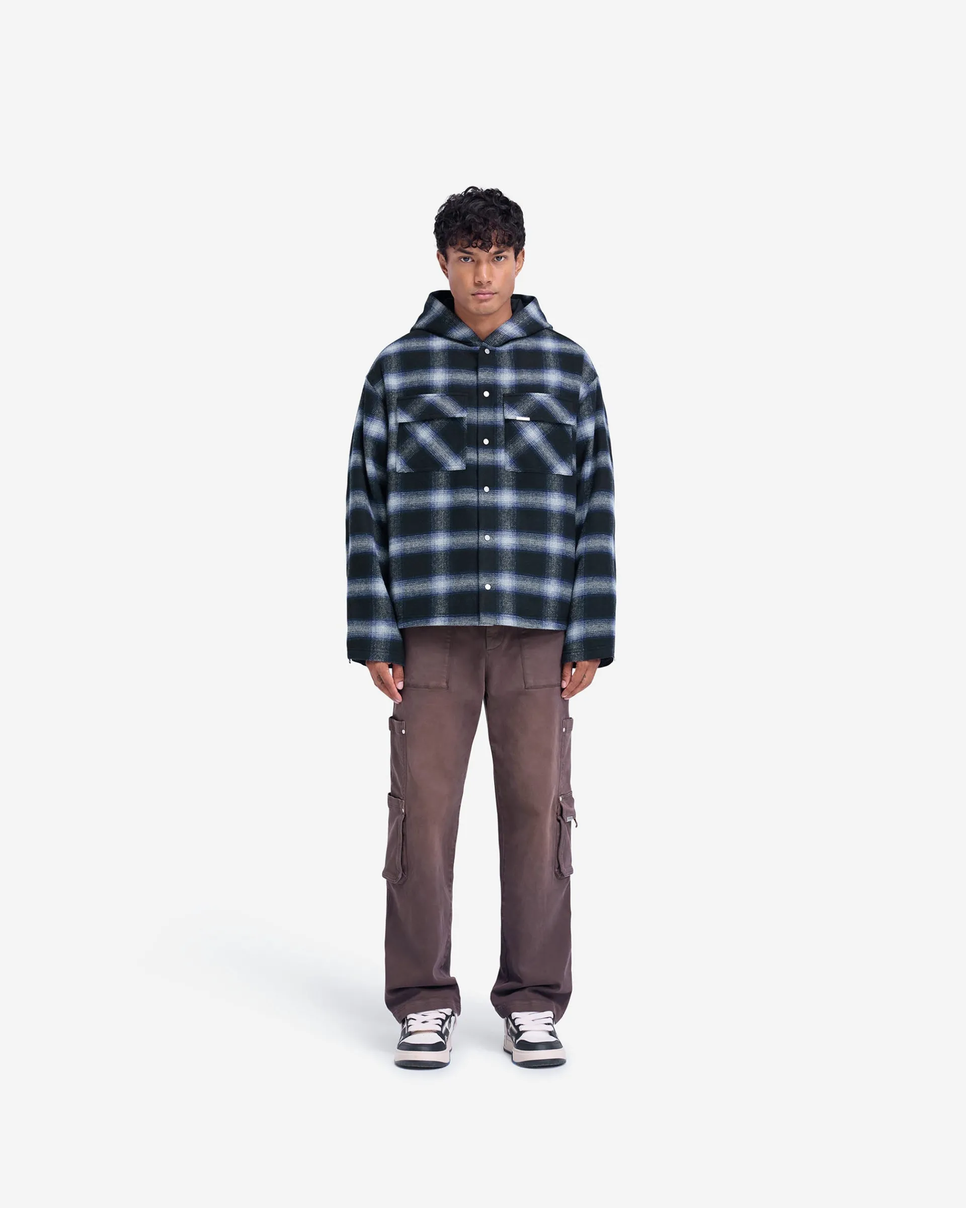 Represent Hooded Overshirt - Midnight Navy> Shirts