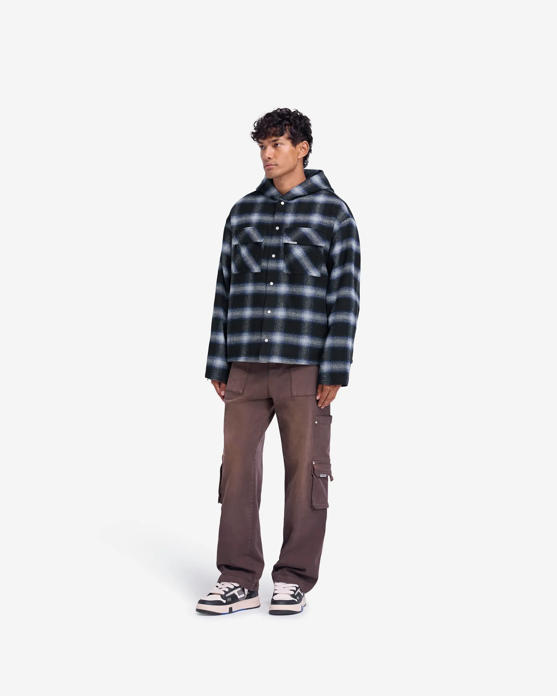 Represent Hooded Overshirt - Midnight Navy> Shirts
