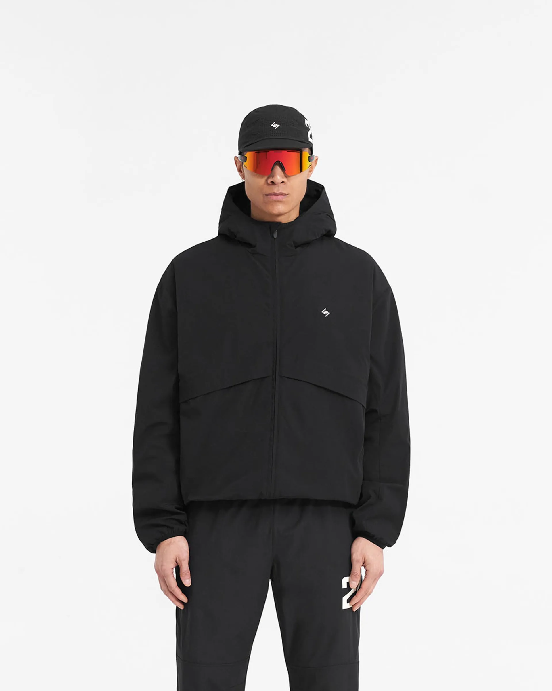Represent 247 Hooded Training Jacket - Jet Black> Outerwear