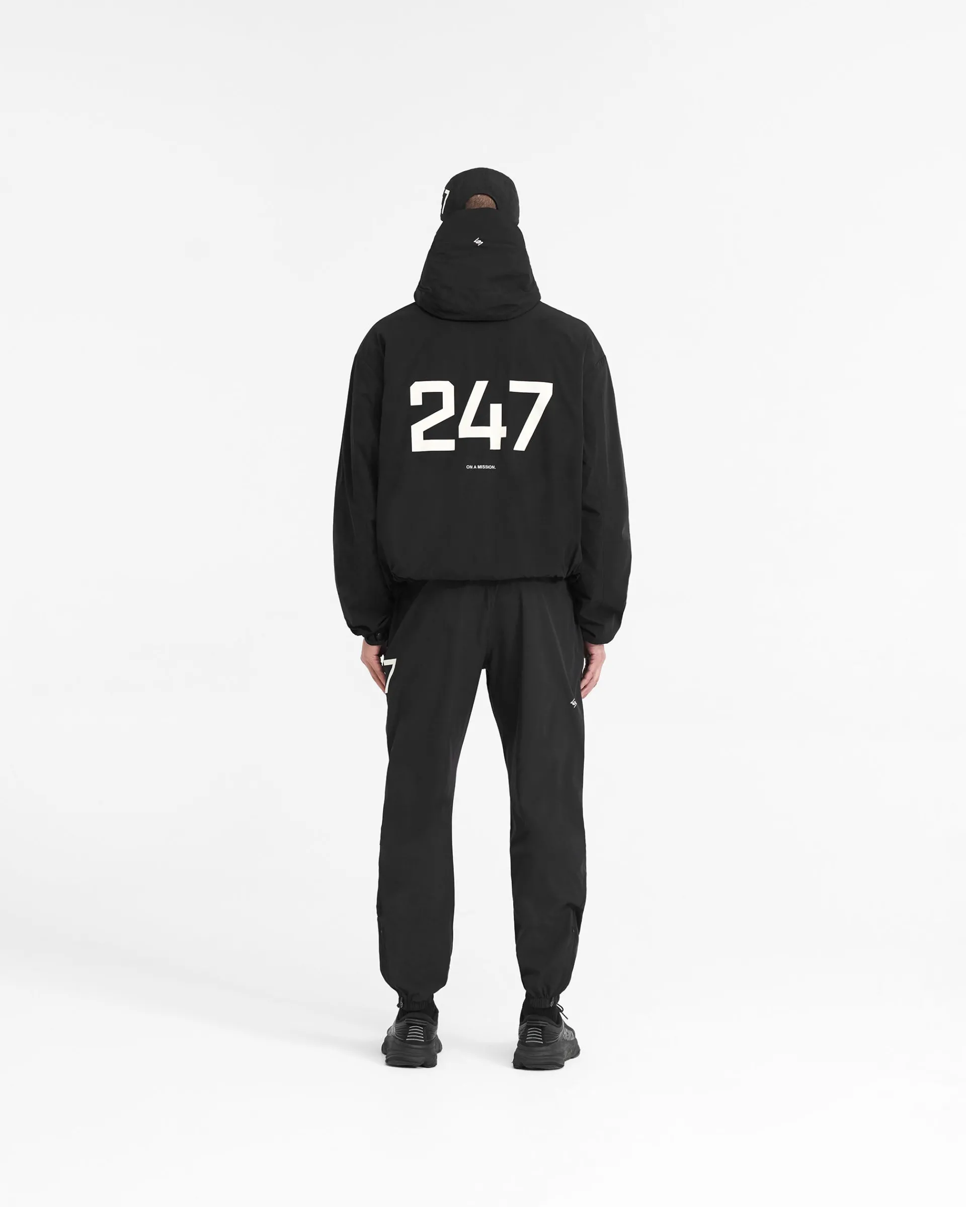 Represent 247 Hooded Training Jacket - Jet Black> Outerwear