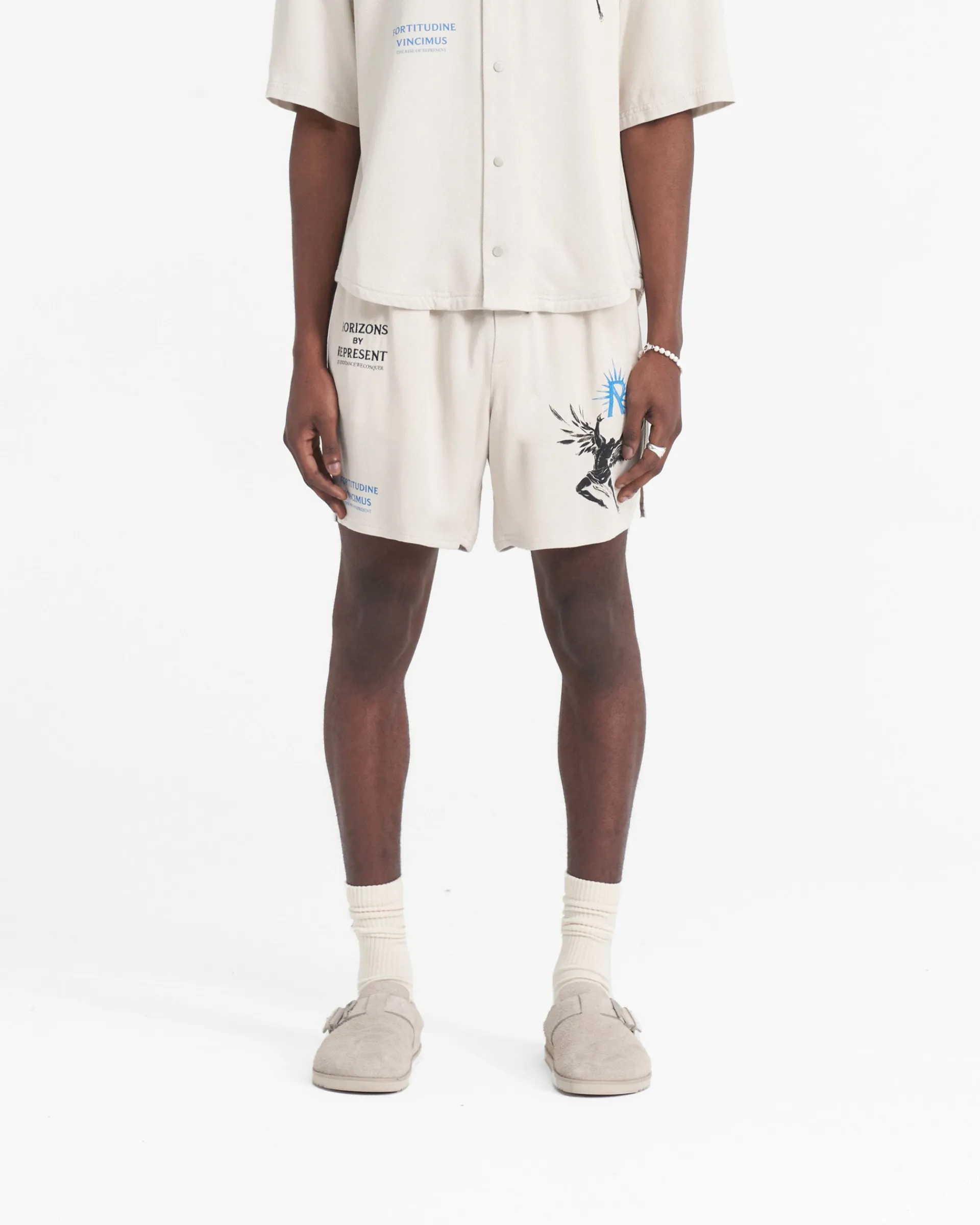 Represent Icarus Short - Off White> Shorts