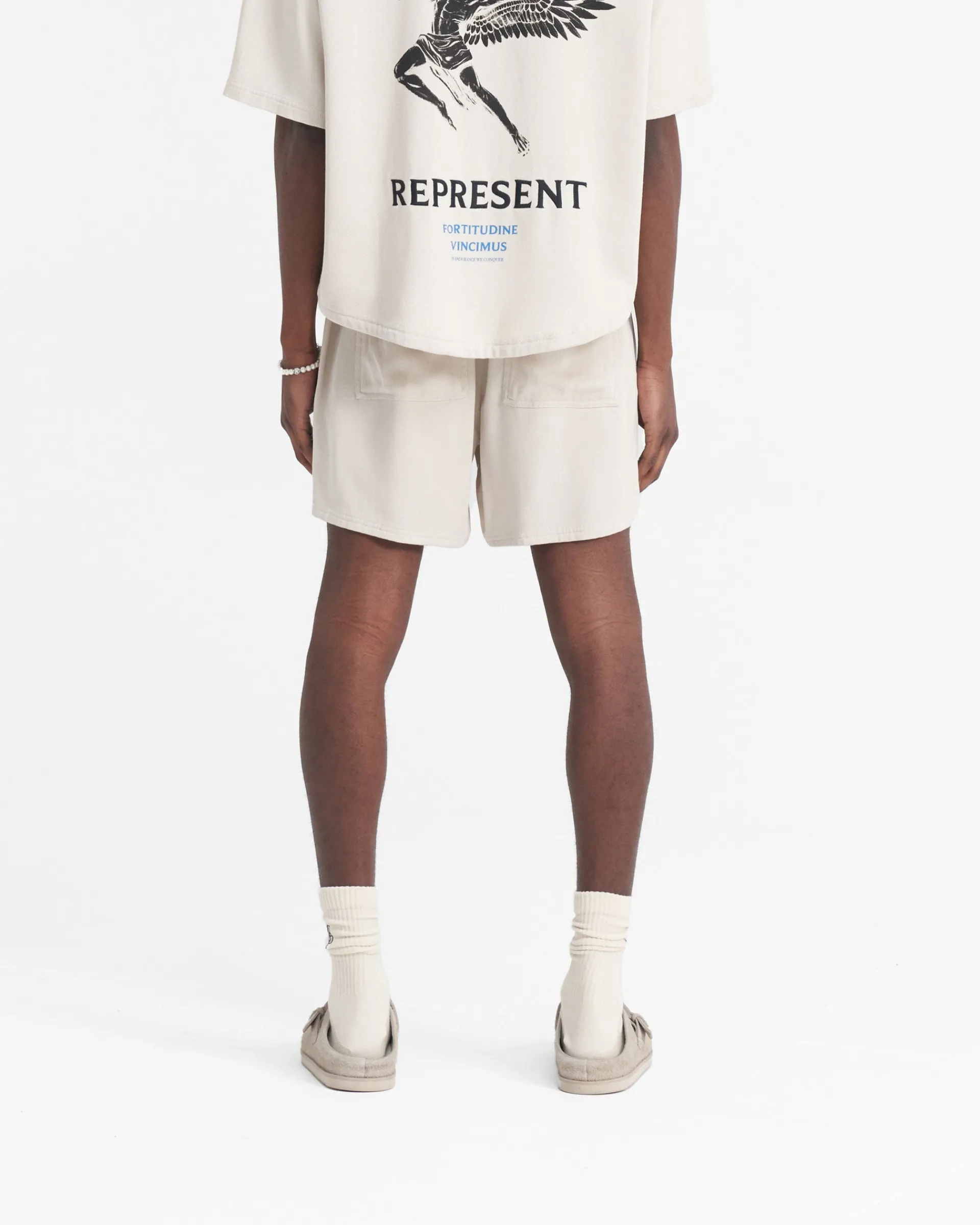 Represent Icarus Short - Off White> Shorts