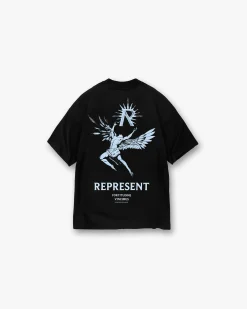 Represent Icarus T-Shirt - Jet Black Blue> T-Shirts