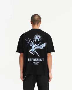 Represent Icarus T-Shirt - Jet Black Blue><noscript><img width=